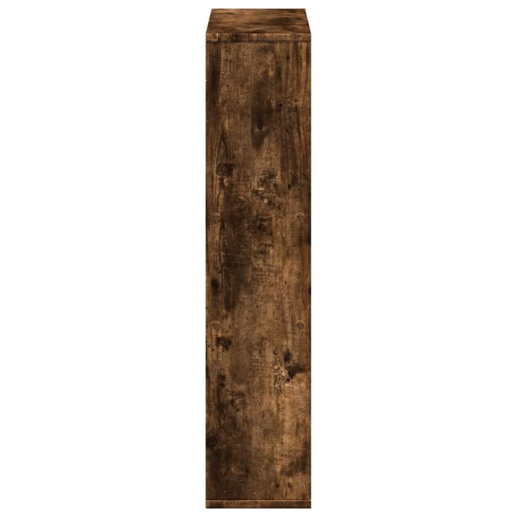 Bookcase Smoked Oak 63X20X90 Cm Engineered Wood- Home Decor, Shelving, Display Racks, Collection Racks, Shoe Racks, Clothes Hangers, Towel Racks, Tool Racks, Sturdy And Durable, Multi-Layer Design, Large Capacity Storage, Eas House Of Avana