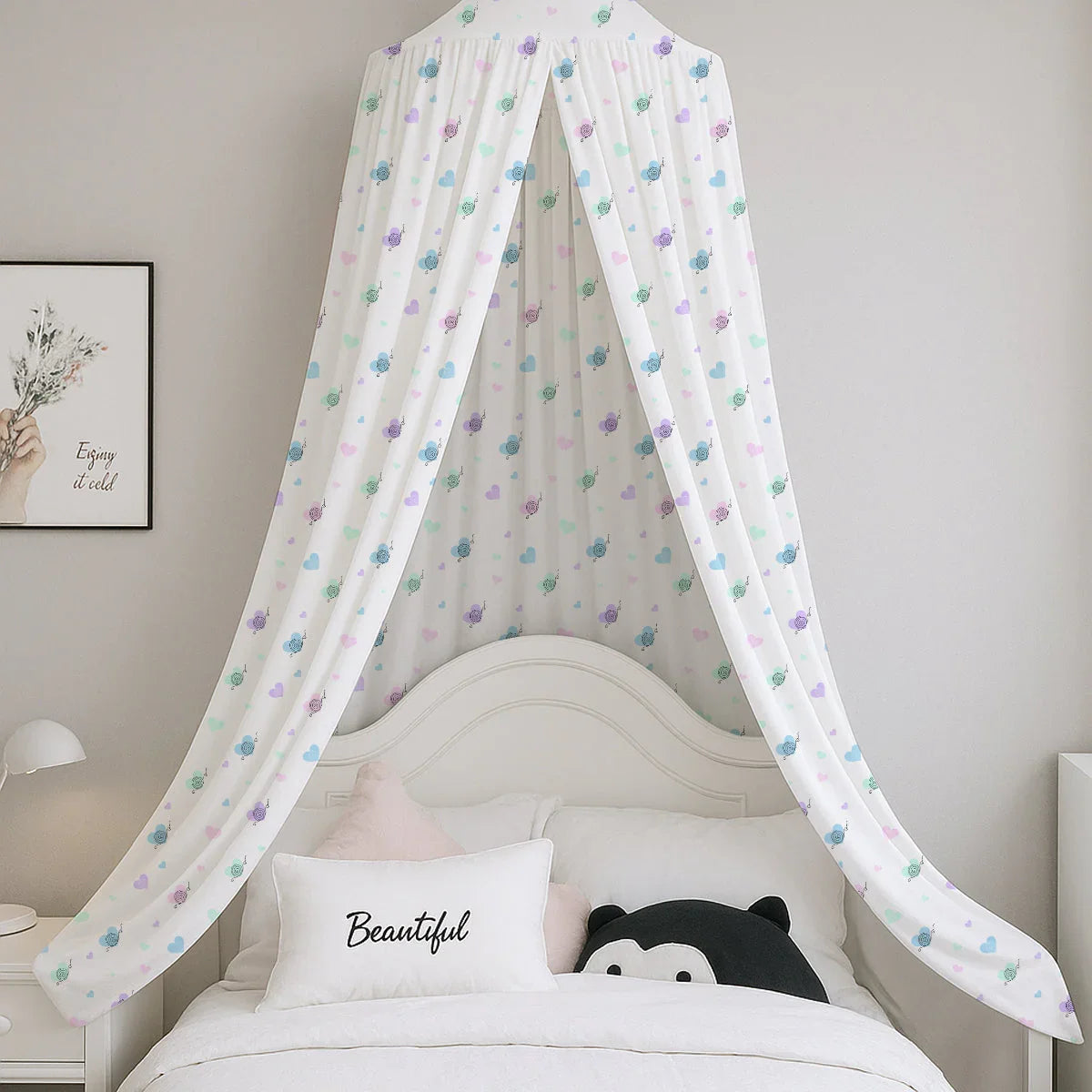 Snail Printed Canopy PushpLinen