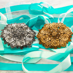 Snow Crystal Rose Ornament (Aluminum)