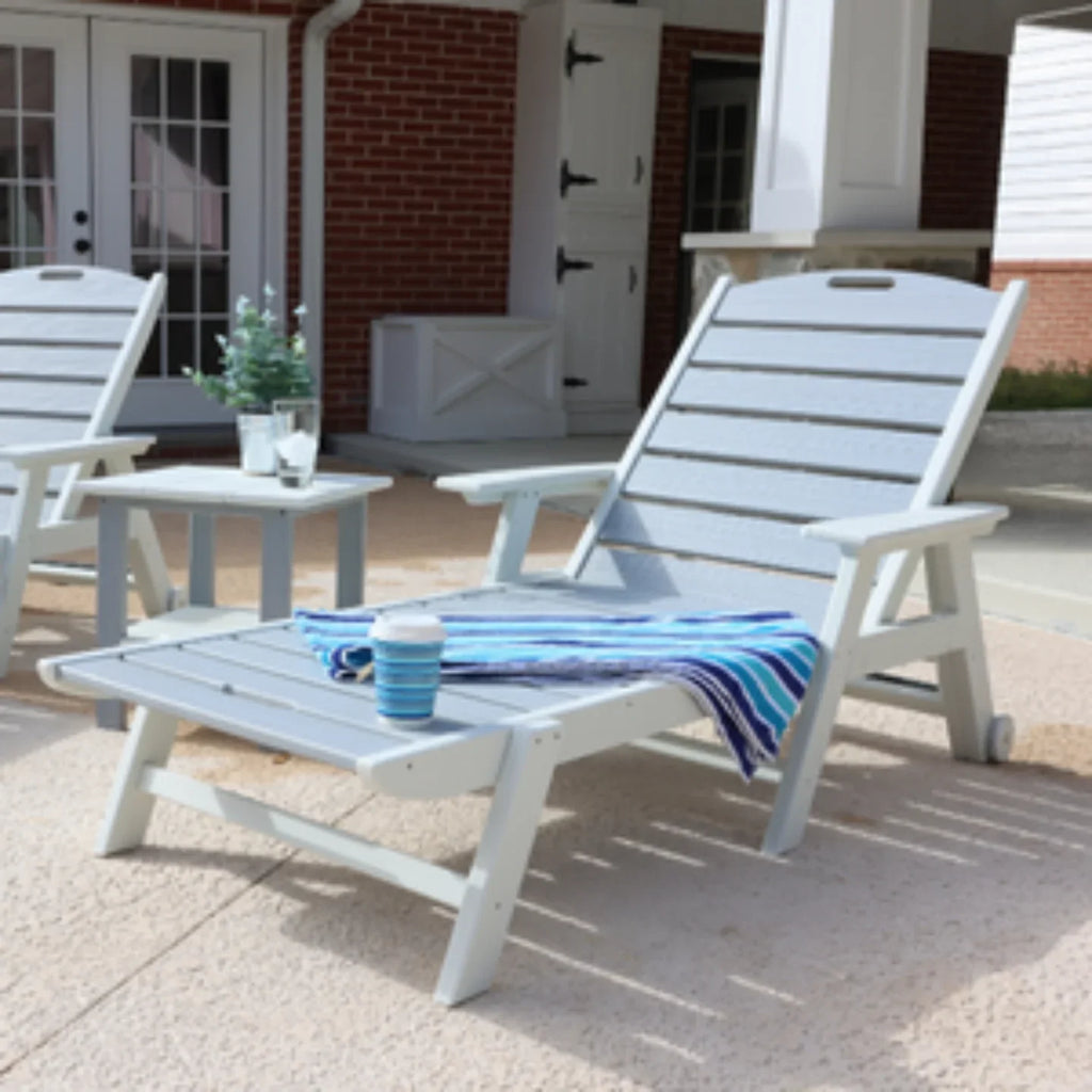 Modern white outdoor lounge chair and garden furniture for patio - House of Avana outdoor furniture collection