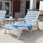 Modern white outdoor lounge chair and garden furniture for patio - House of Avana outdoor furniture collection