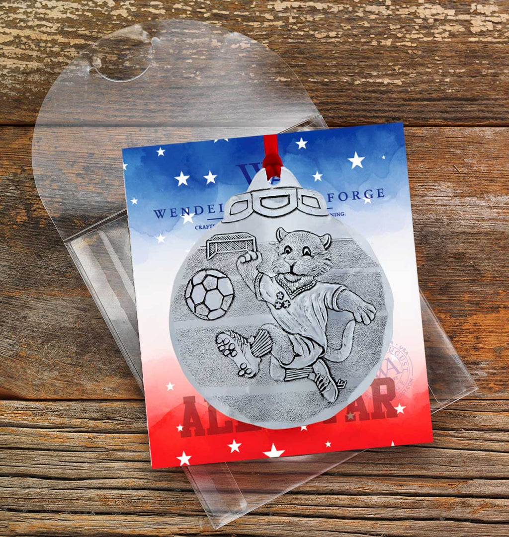 Soccer Tiger Ornament