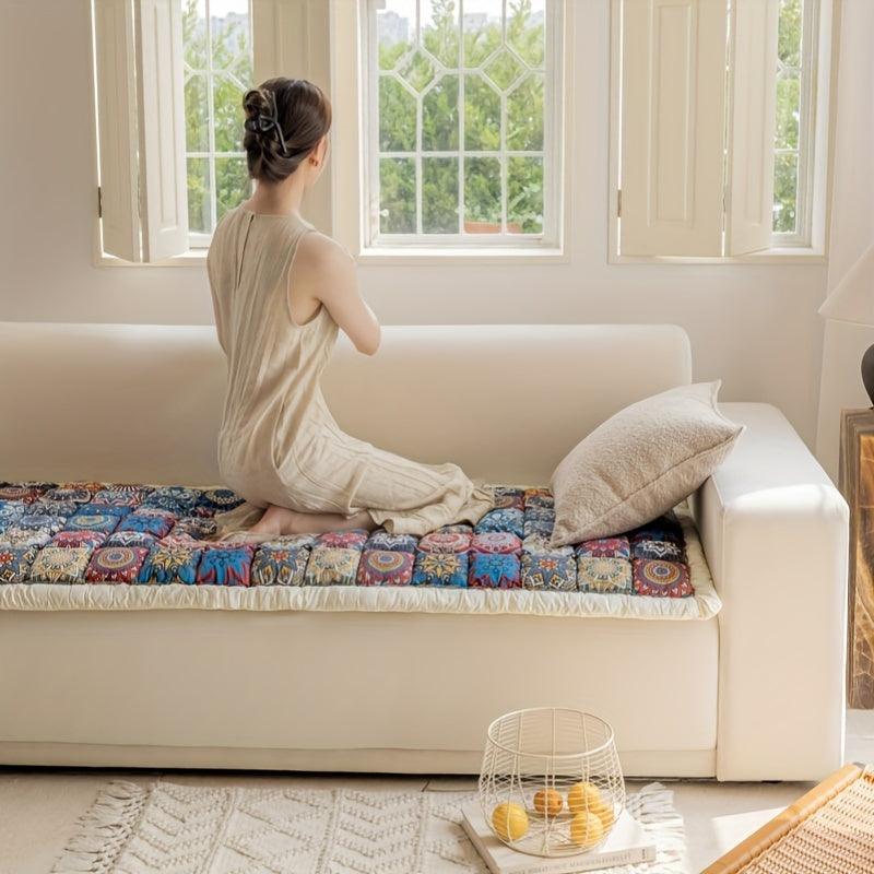 Sofa Bed Cover & Bohemian Chic Moroccan Blue Couch Protector topspet