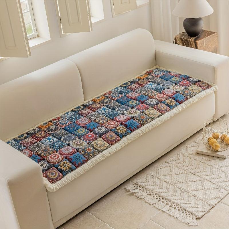 Sofa Bed Cover & Bohemian Chic Moroccan Blue Couch Protector topspet
