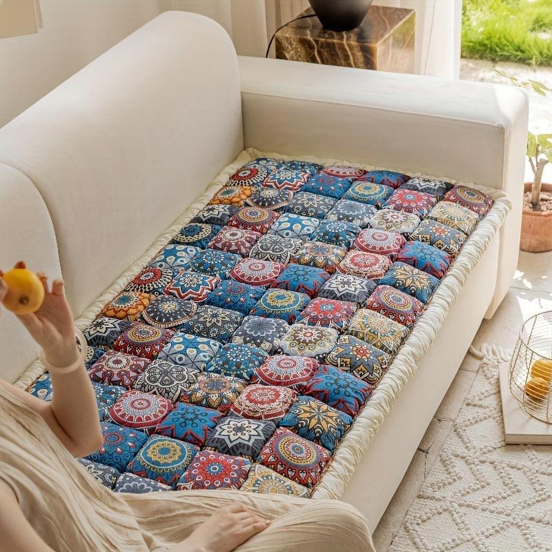 Sofa Bed Cover & Bohemian Chic Moroccan Blue Couch Protector topspet