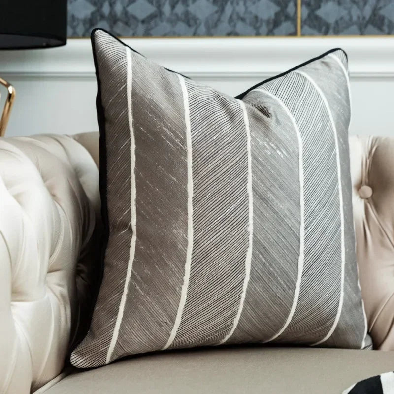 Luxury Throw Sofa Cushion Decorative Nordic Elegant Pillow for Chair Bed 30*45*50 Black Golden Zebra... - House Of Avana