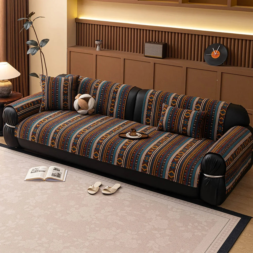 Sofa Cushion - Non-slip Chenille Geometric Multi-size