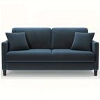 Modern 3-Seater Teddy Velvet Sofa with Pillows – Comfortable Fleece Love Seat for Living Room, Bedroom, or Home Office, Hardwood Frame, White Upholstery, Mid-Century Design, Home Office Couch | Elegant Velvet Sofa | Plush C House Of Avana [[SKU:HOA-SOF-006]]