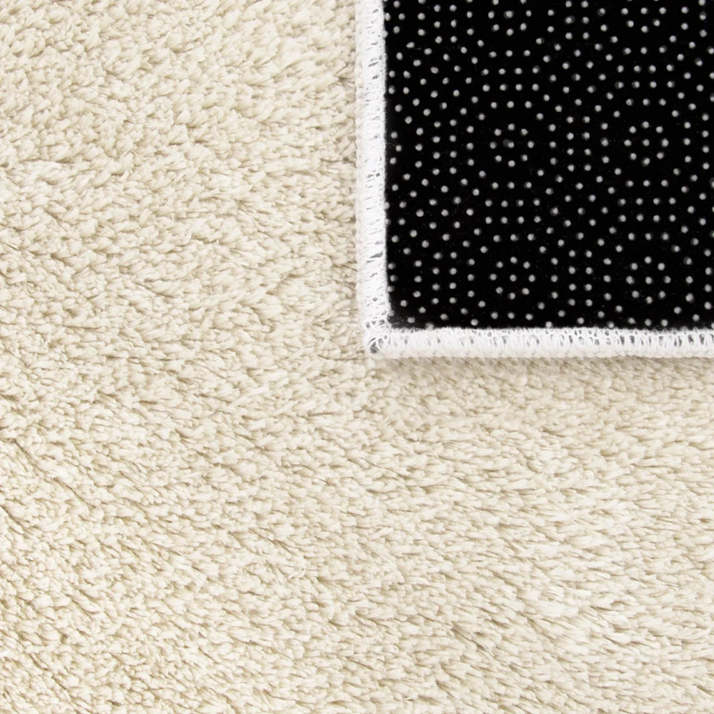 Soft Area Rug with Anti-Slip Backing Washable - Cream RugYourHome