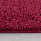 Soft Area Rug with Anti-slip Backing Washable - Red, detail shot - House Of Avana