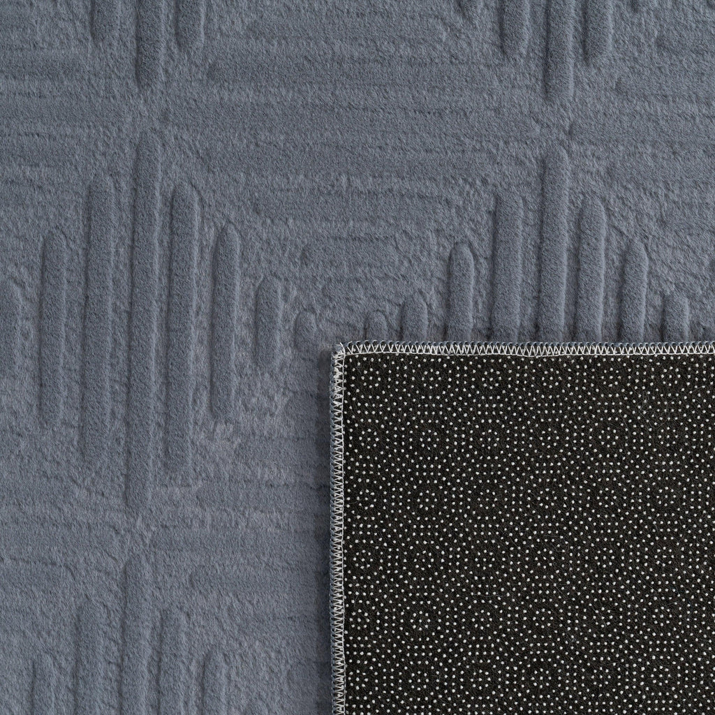 Soft Washable Area Rug Aspen with High-low Pattern, detail shot - House Of Avana