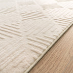 Soft Washable Area Rug Aspen with High-low Pattern, top view - House Of Avana