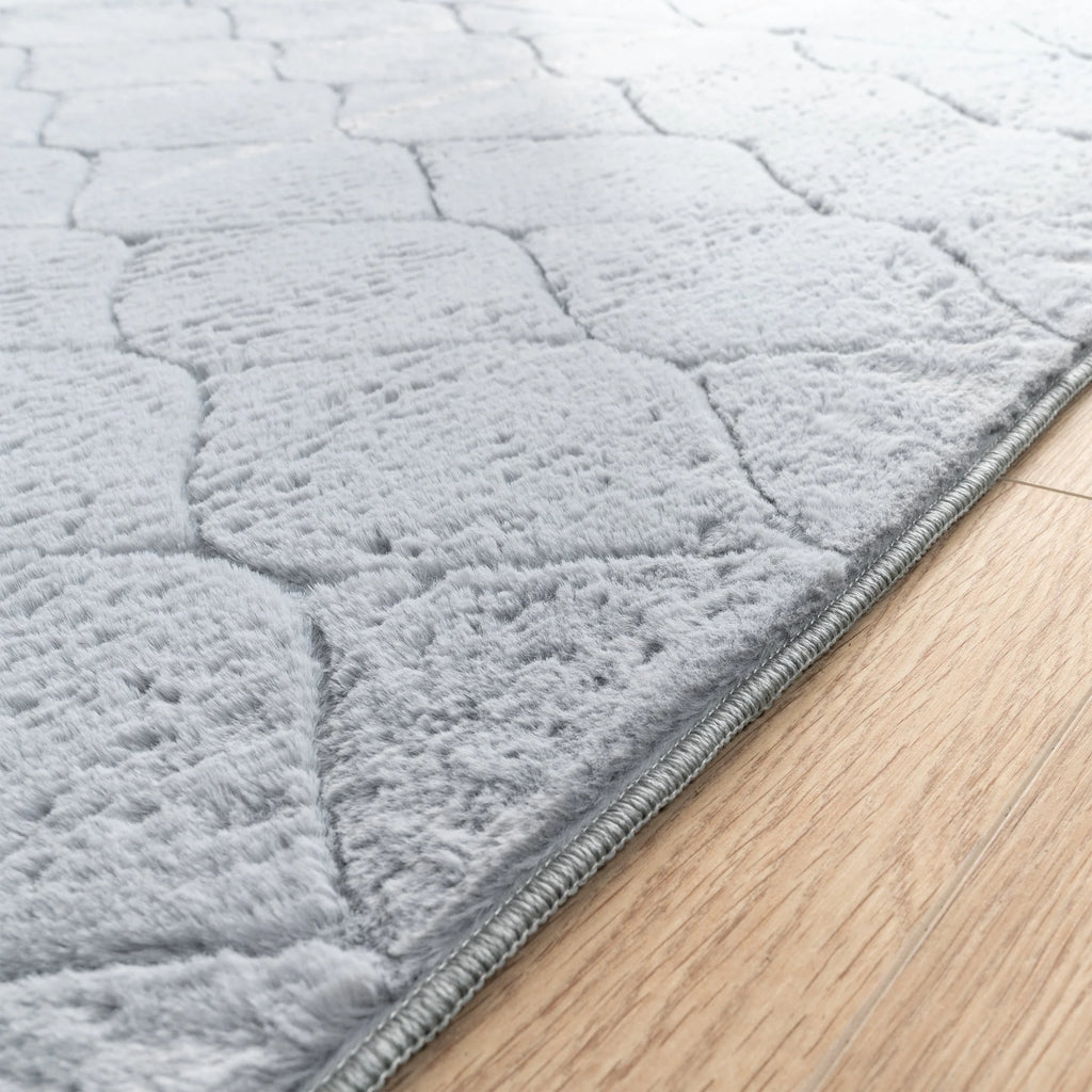 Soft Washable Area Rug Aspen with Moroccan Pattern, in-use display - House Of Avana