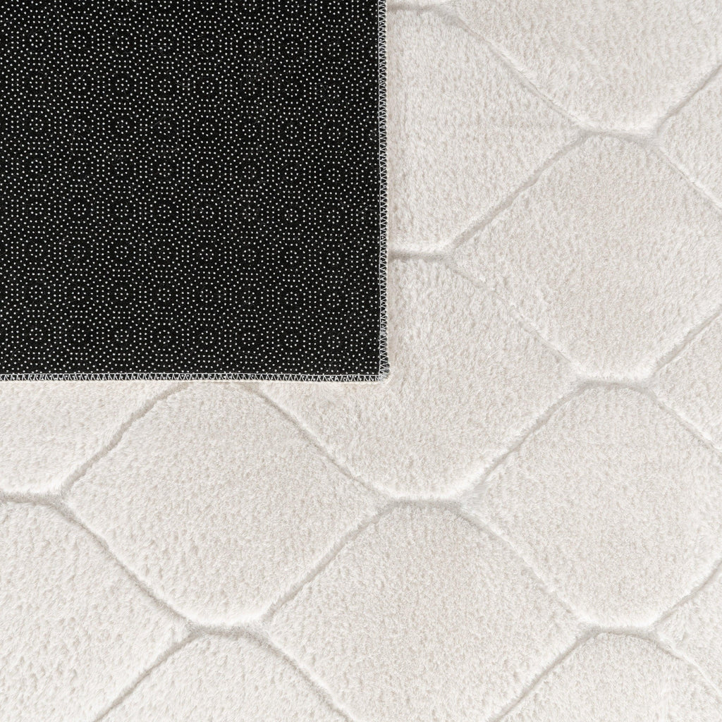 Soft Washable Area Rug Aspen with Moroccan Pattern, alternate view - House Of Avana