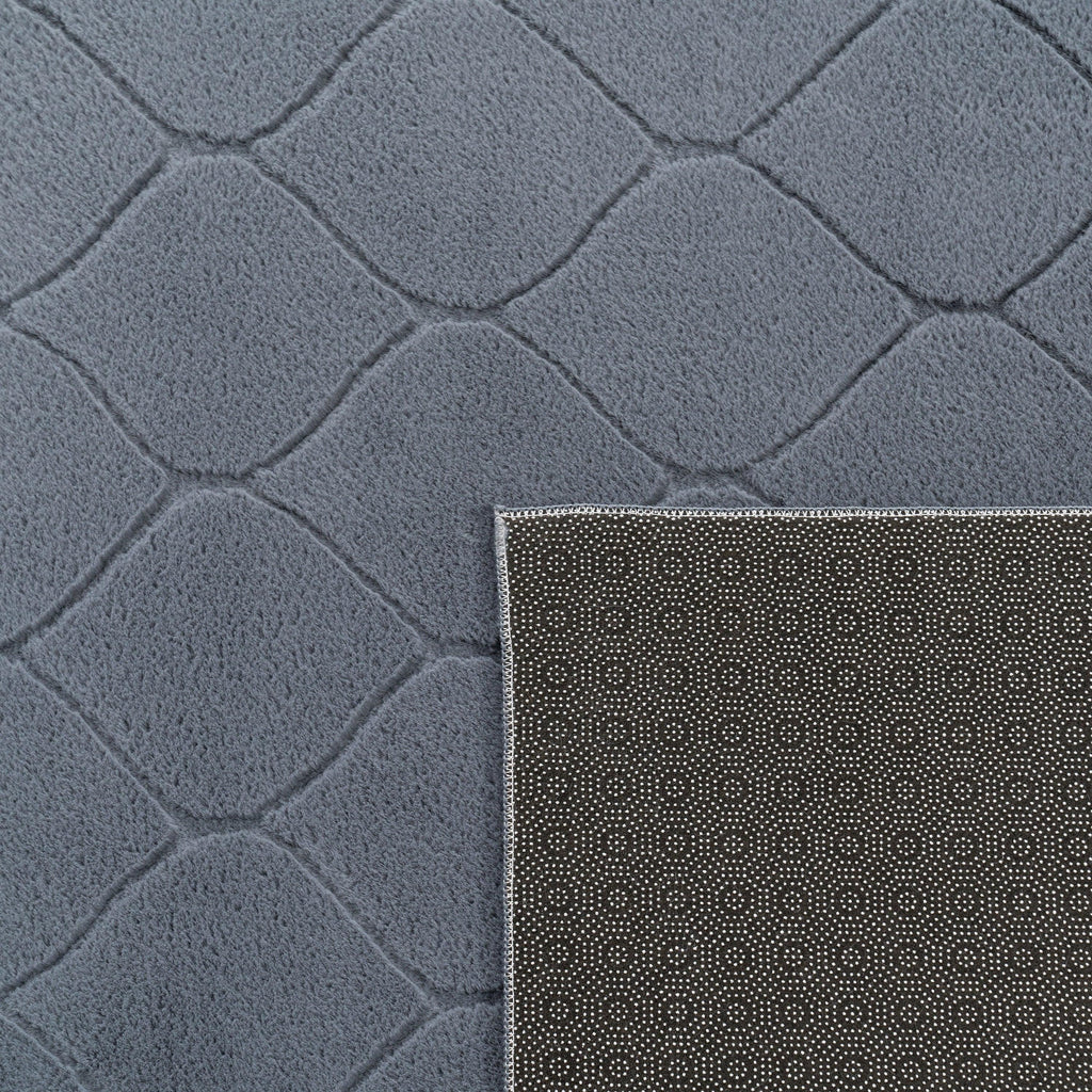 Soft Washable Area Rug Aspen with Moroccan Pattern, detail shot - House Of Avana