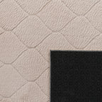 Soft Washable Area Rug Aspen with Moroccan Pattern, angled view - House Of Avana