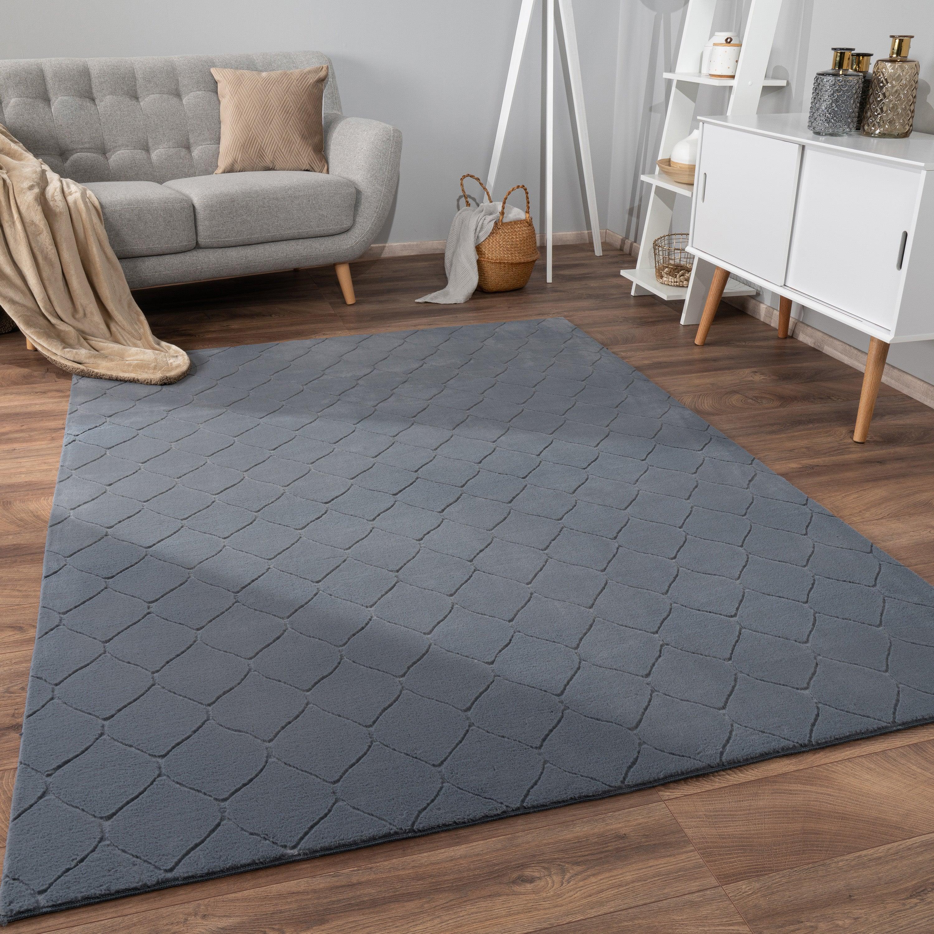 Soft Washable Area Rug Aspen with Moroccan Pattern, front view - House Of Avana