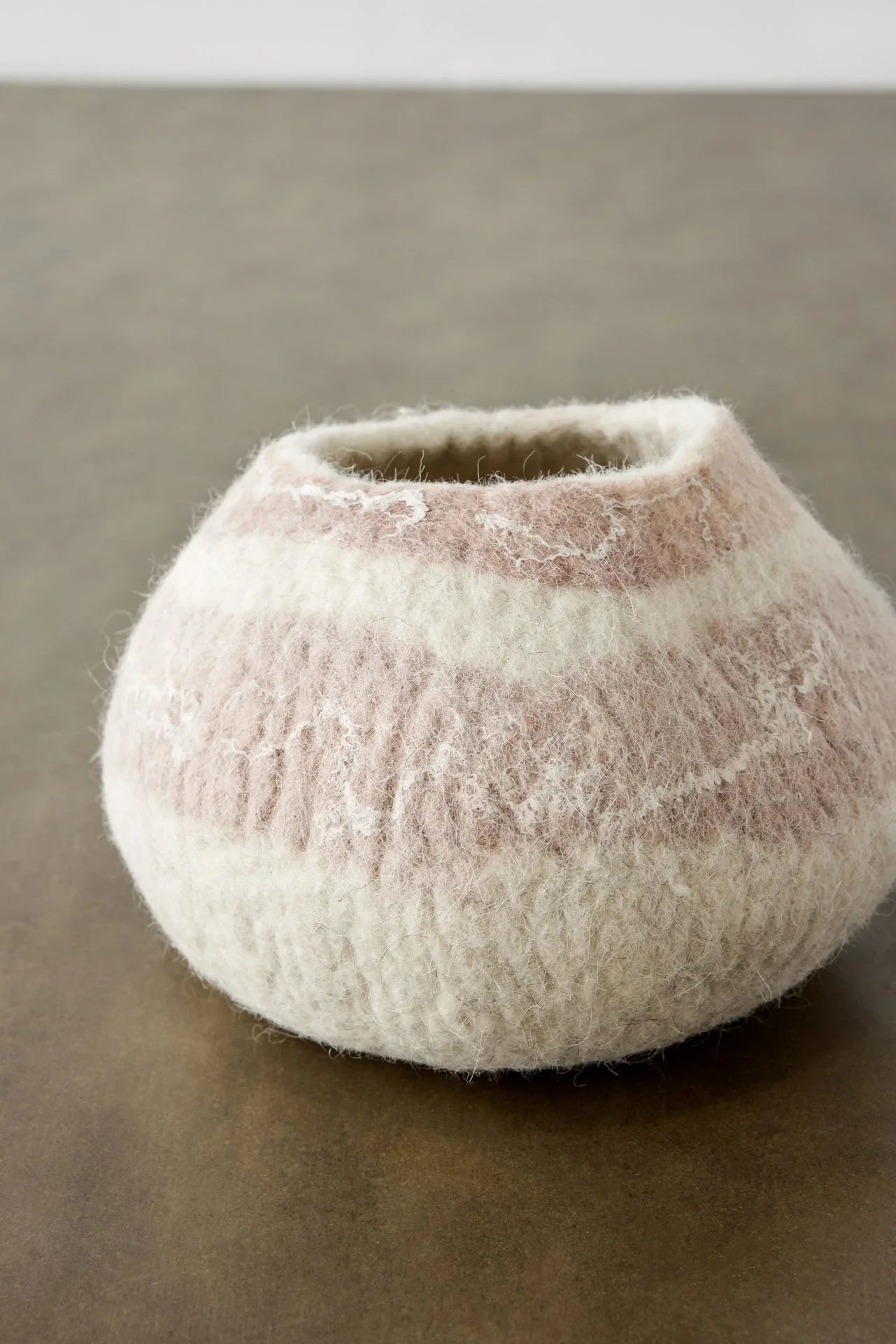 Soft Stone Harmony Ukhamba Wool Bowl Kanju Interiors