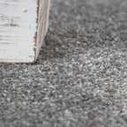 Solid Flatweave Rug Porto for Living Room - Anthracite RugYourHome