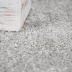 Solid Flatweave Rug Porto for Living Room - Silver RugYourHome