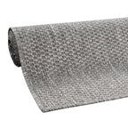 Solid Outdoor Rug for Patio or Balcony weatherproof in Mottled Grey RugYourHome