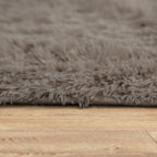 Solid Shag Rug Silky Soft & Fluffy In Light-Brown RugYourHome