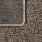 Solid Shag Rug Silky Soft & Fluffy In Light-Brown RugYourHome