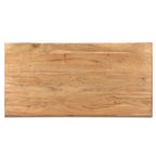 Solid Wood Angled Leg Dining Table - 80 Inch