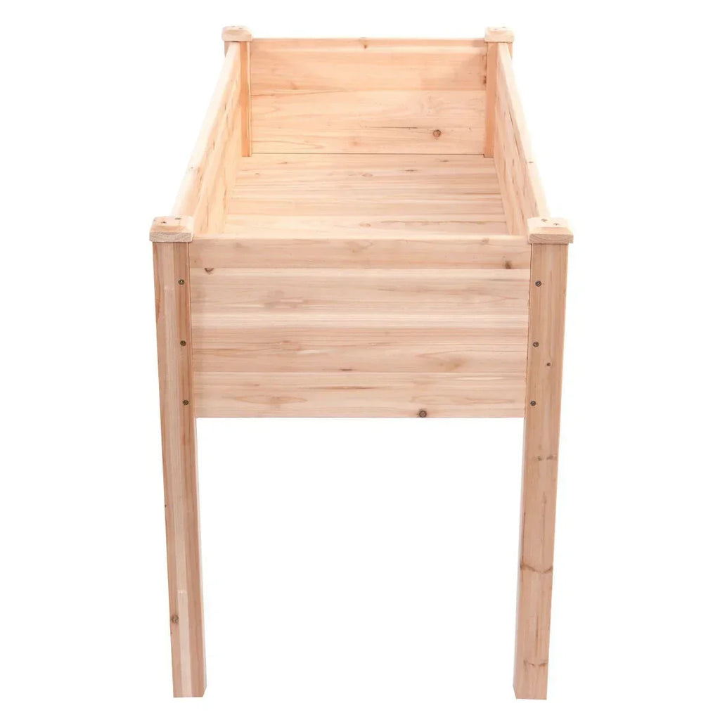 Solid Wood Cedar 30-inch High Raised Garden Bed Planter Box