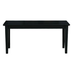 Solid Wood Entryway Accent Bench in Black Finish