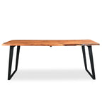 Solid wood live edge dining table
