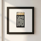 Spaniard Matchbox Framed Print