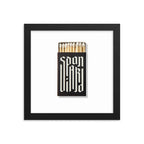 Spaniard Matchbox Framed Print