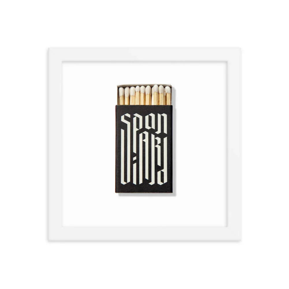 Spaniard Matchbox Framed Print