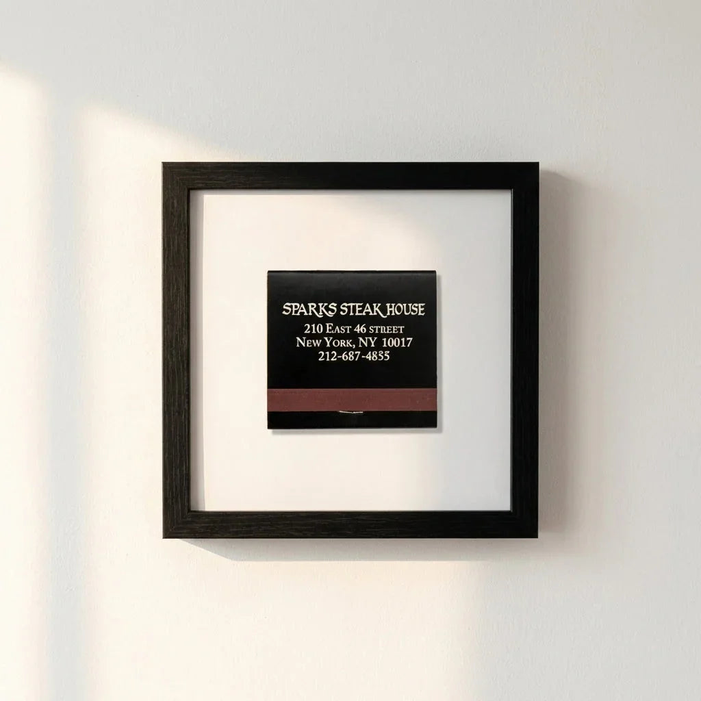 Sparks Steak House Matchbox Framed Print