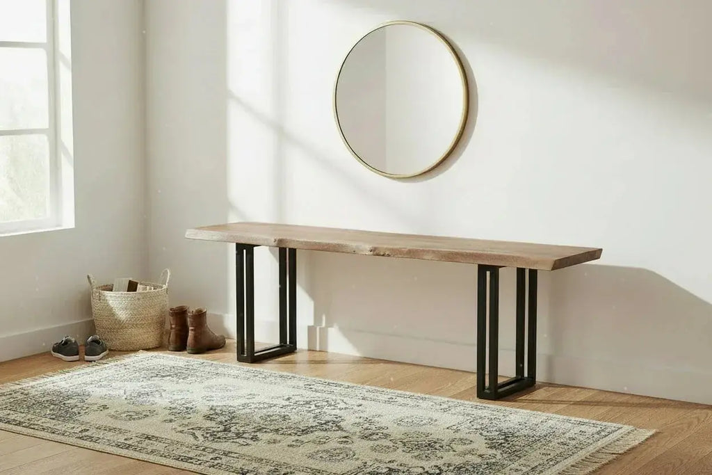 Sparrow Solid Wood Dining Bench - Brown