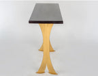 Split Leg Sofa Table (Black with gold legs) Enrico Bartolini
