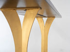 Split Leg Sofa Table (Black with gold legs) Enrico Bartolini