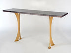 Split Leg Sofa Table (Black with gold legs) Enrico Bartolini