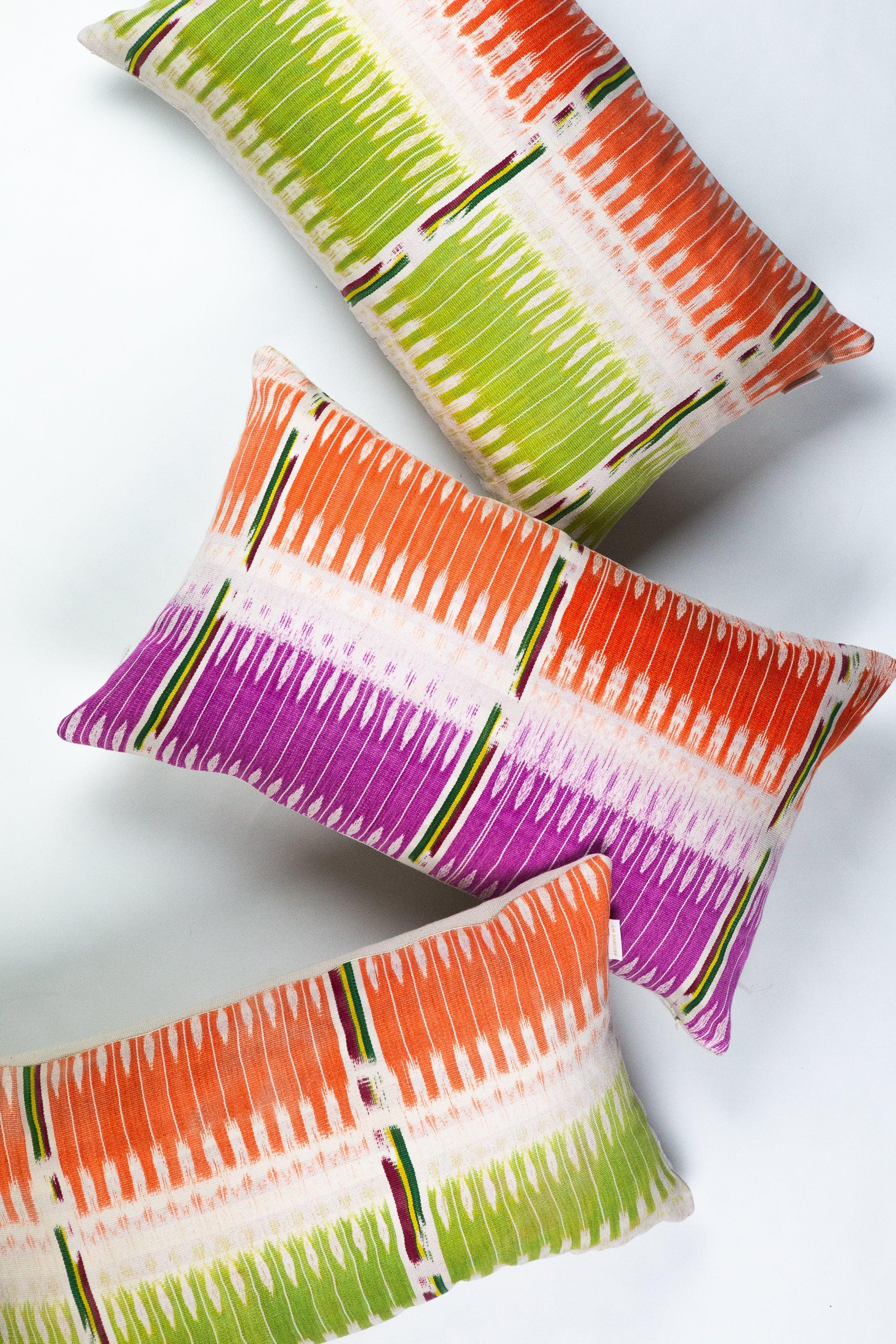 Archive New York Vintage Ikat Jaspe Dyed Pillow - 12" x 20" Archive New York