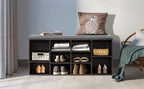 Shoe Storage Bench, Entryway Bench with Storage, 3-Tier Shoe Rack Bench 10 Cubbies Adjustable Shelves Shoe Organizer Shelf for Hallway Front Door Living Room Bedroom House Of Avana