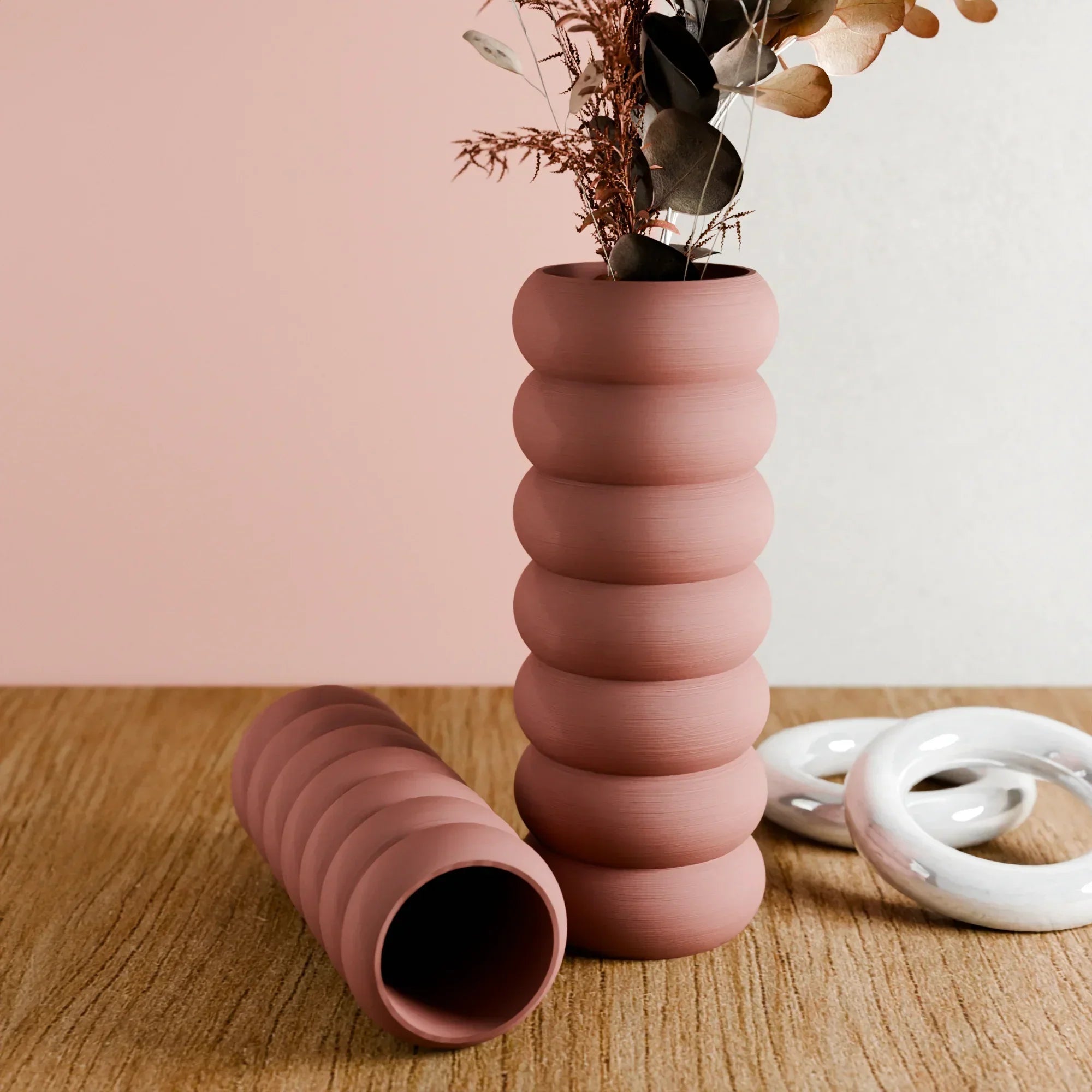 Stacked Vase, angled view - House Of Avana