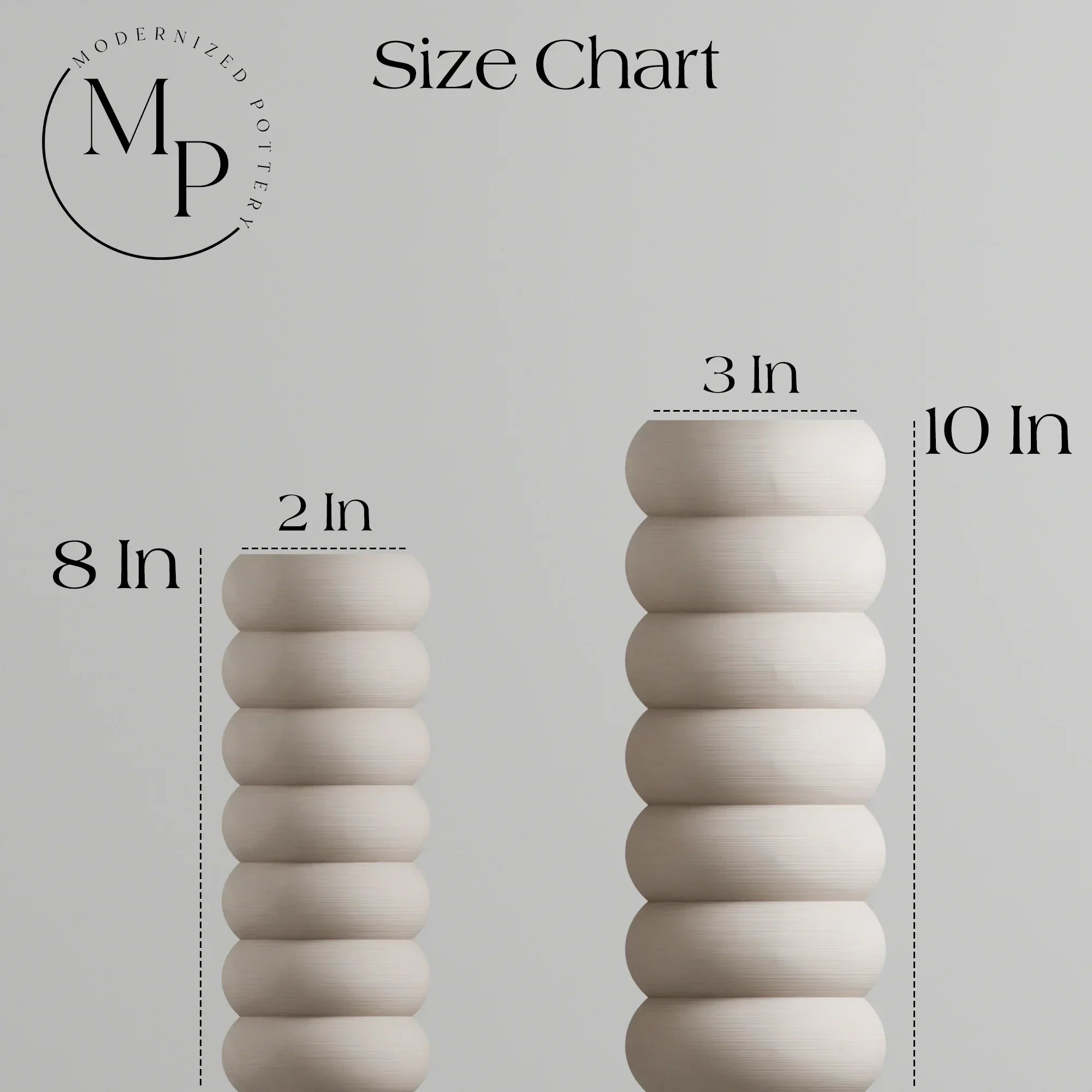 Stacked Vase, angled view - House Of Avana