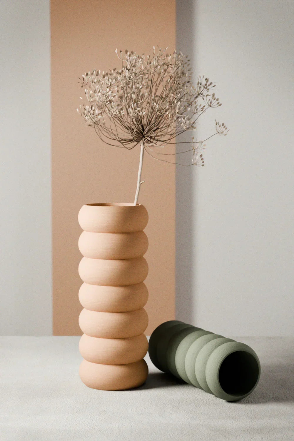 Stacked Vase, front view - House Of Avana