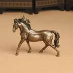 Miniature Majestic Bronze Stallion Pair Statue, detail shot - House Of Avana