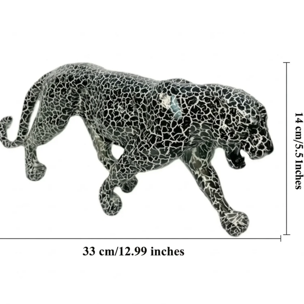 Statue - Geometric Leopard Gold