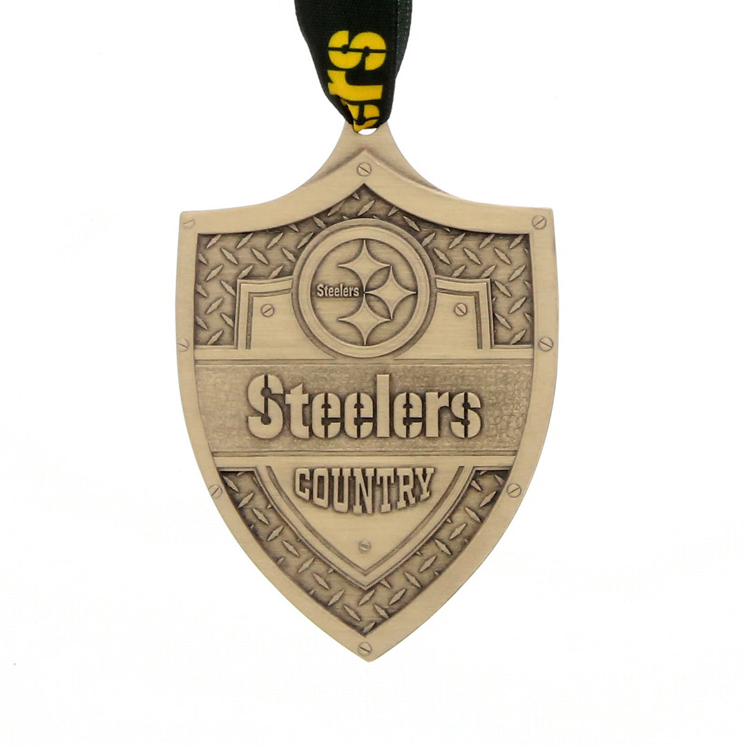 Steelers Country Shield Ornament (Bronze)