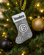 Pittsburgh Steelers Snowflake Stocking Ornament