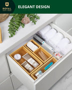 Storage Box Set of 3, Natural Royal Craft Wood