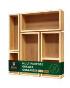 Storage Box Set of 5, Natural Royal Craft Wood